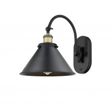 Innovations Lighting 918-1W-BAB-M10-BK - Briarcliff - 1 Light - 10 inch - Black Antique Brass - Adjustable Swing Arm