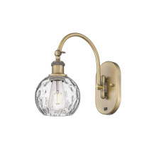 Innovations Lighting 918-1W-BB-G1215-6 - Athens Water Glass - 1 Light - 6 inch - Brushed Brass - Sconce
