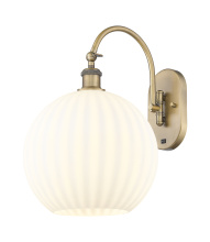Innovations Lighting 918-1W-BB-G1217-12WV - White Venetian - 1 Light - 12 inch - Brushed Brass - Sconce