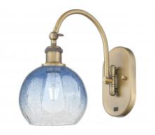 Innovations Lighting 918-1W-BB-G483-8SB - Brookhaven Globe - 1 Light - 8 inch - Brushed Brass - Sconce