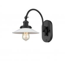 Innovations Lighting 918-1W-BK-G1 - Halophane - 1 Light - 9 inch - Matte Black - Adjustable Swing Arm