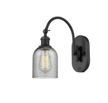 Innovations Lighting 918-1W-BK-G257 - Caledonia - 1 Light - 5 inch - Matte Black - Sconce