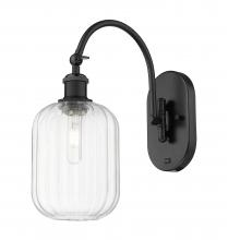 Innovations Lighting 918-1W-BK-G460-7CL - Preston Cylinder - 1 Light - 7 inch - Matte Black - Sconce