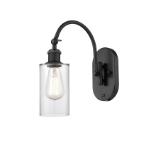 Innovations Lighting 918-1W-BK-G802 - Clymer - 1 Light - 4 inch - Matte Black - Sconce