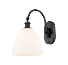 Innovations Lighting 918-1W-BK-GBD-91 - Bristol - 1 Light - 9 inch - Matte Black - Sconce