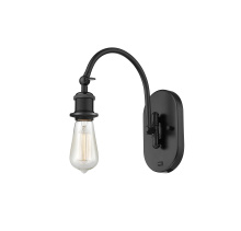Innovations Lighting 918-1W-BK - Halophane - 1 Light - 5 inch - Matte Black - Adjustable Swing Arm