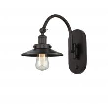 Innovations Lighting 918-1W-OB-M5 - Railroad - 1 Light - 8 inch - Oil Rubbed Bronze - Adjustable Swing Arm