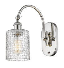 Innovations Lighting 918-1W-PN-G112C-5CL - Cobbleskill - 1 Light - 5 inch - Polished Nickel - Adjustable - Sconce