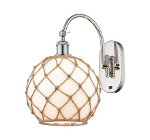 Innovations Lighting 918-1W-PN-G121-10RB - Farmhouse Rope - 1 Light - 10 inch - Polished Nickel - Adjustable - Sconce