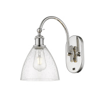 Innovations Lighting 918-1W-PN-GBD-754 - Bristol - 1 Light - 8 inch - Polished Nickel - Sconce
