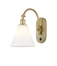 Innovations Lighting 918-1W-SG-GBC-81 - Berkshire Glass - 1 Light - 8 inch - Satin Gold - Sconce