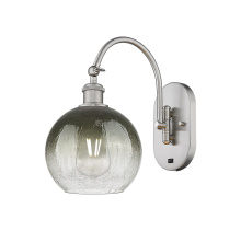 Innovations Lighting 918-1W-SN-G483-8SL - Brookhaven Globe - 1 Light - 8 inch - Brushed Satin Nickel - Sconce