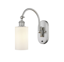 Innovations Lighting 918-1W-SN-G801 - Clymer - 1 Light - 4 inch - Brushed Satin Nickel - Sconce