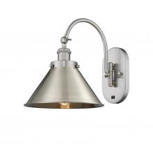 Innovations Lighting 918-1W-SN-M10-SN - Briarcliff - 1 Light - 10 inch - Brushed Satin Nickel - Adjustable Swing Arm