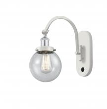 Innovations Lighting 918-1W-WPC-G204-6 - Beacon - 1 Light - 6 inch - White Polished Chrome - Adjustable Swing Arm