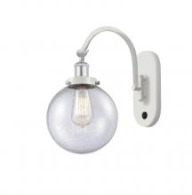 Innovations Lighting 918-1W-WPC-G204-8 - Beacon - 1 Light - 8 inch - White Polished Chrome - Adjustable Swing Arm