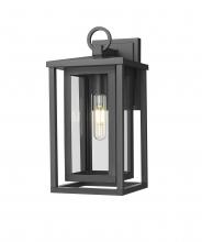 Innovations Lighting 9950-1W-BK-14-CL - Ashland - 1 Light - 8 inch - Matte Black - Coastal Outdoor Sconce