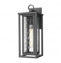 Innovations Lighting 9950-1W-BK-18-WG - Ashland - 1 Light - 8 inch - Matte Black - Coastal Outdoor Sconce