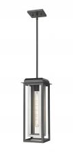 Innovations Lighting 9951-1H-BK-19-CG-SV-CL - Mansfield - 1 Light - 8 inch - Black - Coastal Outdoor Pendant