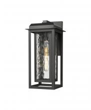 Innovations Lighting 9951-1W-BK-16-CG-BK-WG - Mansfield - 1 Light - 8 inch - Matte Black - Coastal Outdoor Sconce