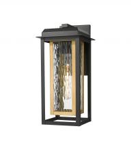 Innovations Lighting 9951-1W-BK-16-CG-BR-WG - Mansfield - 1 Light - 8 inch - Black - Coastal Outdoor Sconce