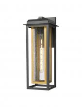 Innovations Lighting 9951-1W-BK-20-CG-BR-SDY - Mansfield - 1 Light - 8 inch - Black - Coastal Outdoor Sconce