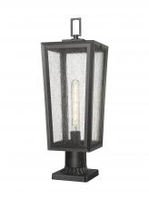 Innovations Lighting 9952-1PLT-BK-23-SDY - Madison - 1 Light - 8 inch - Matte Black - Chain Hung - Coastal Outdoor Post Lantern