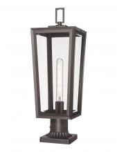 Innovations Lighting 9952-1PLT-BZ-23-CL - Madison - 1 Light - 8 inch - Bronze - Chain Hung - Coastal Outdoor Post Lantern