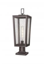 Innovations Lighting 9952-1PLT-BZ-23-SDY - Madison - 1 Light - 8 inch - Bronze - Chain Hung - Coastal Outdoor Post Lantern