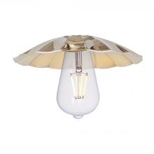 Innovations Lighting M17-PN - Scallop - 1 Light - 8 inch - Polished Nickel - Mini Pendant