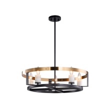 Matteo Lighting C82905BKAG - Crandle Chandelier