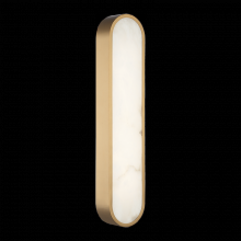 Matteo Lighting W05922AG - 1 LT 22"W "Marblestone" Aged Gold Wall Sconce
