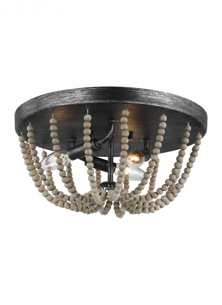 Oglesby Three Light Ceiling Flush Mount