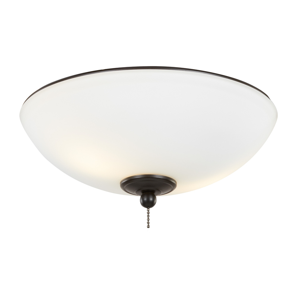 12" LED Light Kit in Oil Rubbed Bronze with Matte White Glass