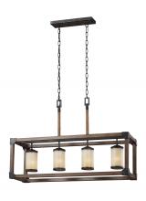 Generation Lighting 6613304-846 - Dunning Four Light Island Pendant