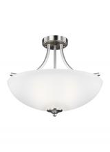 Generation Lighting 7716503-962 - Geary Medium Three Light Semi-Flush Convertible Pendant