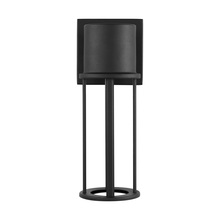 Generation Lighting 8545893S-12 - Union modern LED outdoor exterior small open cage wall lantern in black finish