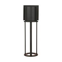 Generation Lighting 8645893S-71 - Union modern LED outdoor exterior medium open cage wall lantern in antique bronze finish