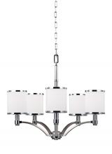 Generation Lighting F3084/5SN/CH - Prospect Park Medium Chandelier