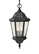 Generation Lighting OL5911BK - Martinsville Three Light Outdoor Pendant Lantern
