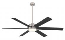 Minka-Aire F897L-BNW/CL - Cairo 65" LED Smart Indoor/Outdoor Ceiling Fan