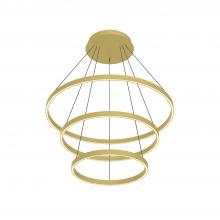 Kuzco Lighting Inc CH87932-BG - Cerchio 32-in Brushed Gold LED Chandeliers