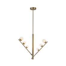 Kuzco Lighting Inc PD55520-BG/OP - Cypress 2 Head Brushed Gold/Opal Glass LED Pendant