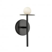 Kuzco Lighting Inc WS15504-BK-UNV - Elixir 10-in Black LED Wall Sconce