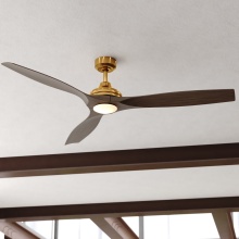 Vaxcel International F0135 - Niles 60-in. LED Ceiling Fan Satin Brass