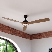 Vaxcel International F0141 - Niles 60-in. LED Ceiling Fan Black
