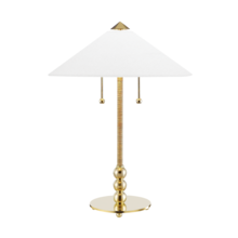 Hudson Valley L1395-AGB - Flare Table Lamp