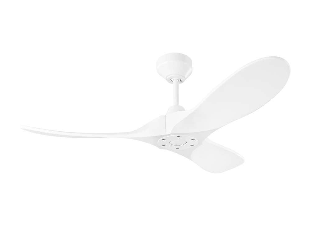 Maverick Smart 44 Ceiling Fan in Matte White with Mattewhite Blades