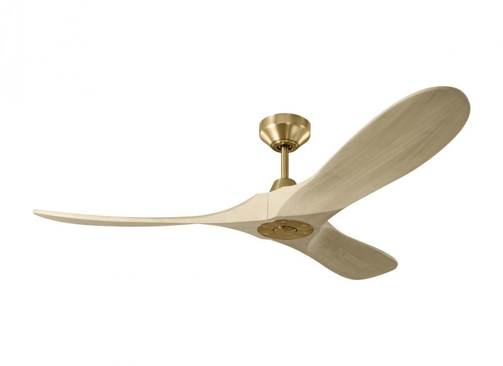 Maverick Smart 52 - Burnished Brass w Washed White Oak Blades