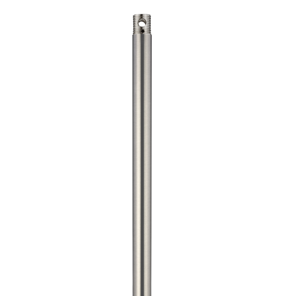 12" Threaded Downrod - Brushed Steel